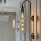 Baston Kol Düz Camlı Aplik