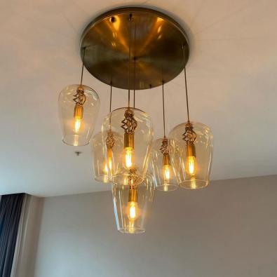 Kadeh Camlı Sarkıt Aydınlatma