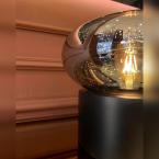 Siyah Ahşap Detaylı Masa Lambası