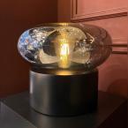 Siyah Ahşap Detaylı Masa Lambası