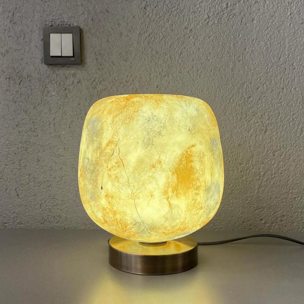 Özel Camlı Tasarım Masa Lambası