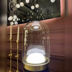 Üfleme Camlı Masa Lambası