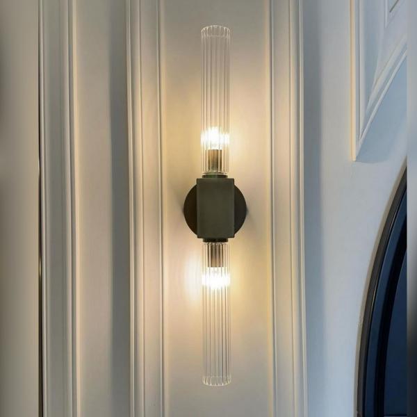 Çizgili Çift Camlı Aplik