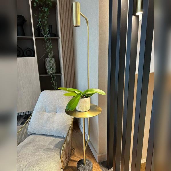 Mermer Detaylı Spot Lambader