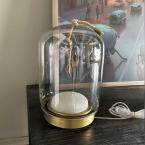 Üfleme Camlı Masa Lambası