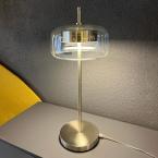 Üfleme Camlı Ledli Masa Lambası