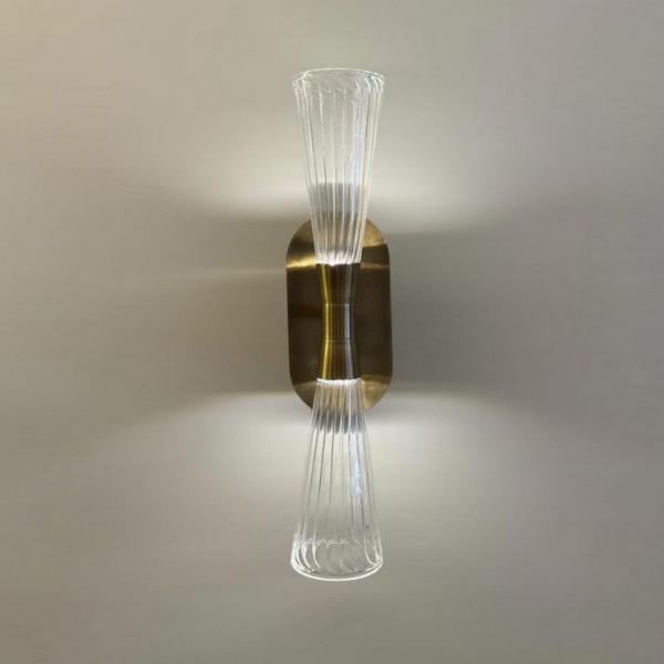 Çizgili Huni Camlı Aplik