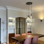 13'lu Çizgili Camlı Spot Sarkıt Aydınlatma