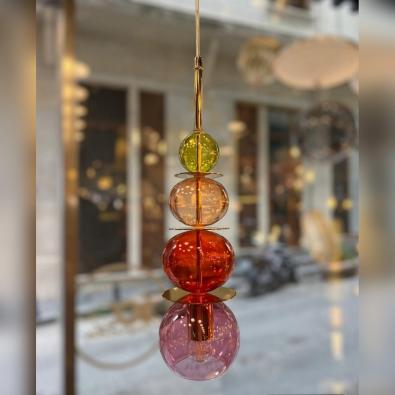 Renkli Cam Sarkıt Aydınlatma