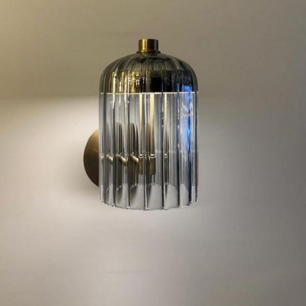 Çizgili Camlı Ledli Aplik