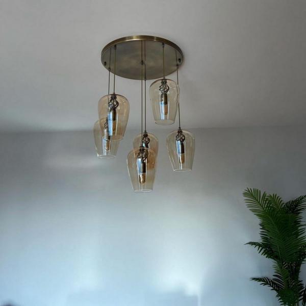 Kadeh Camlı Sarkıt Aydınlatma