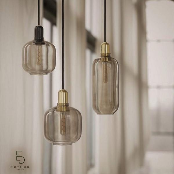 3'lü Cam Sarkıt Aydınlatma