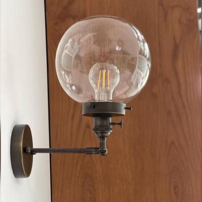 Mafsallı Glop Cam Aplik