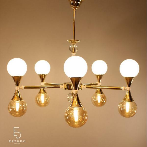 Glop Camlı Huni Avize