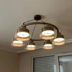 Üfleme Camlı Ledli Avize