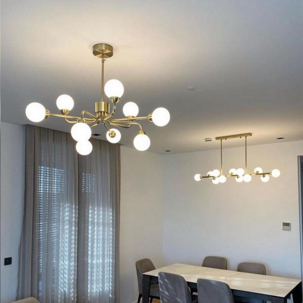 Glop Camlı Salon Avizesi