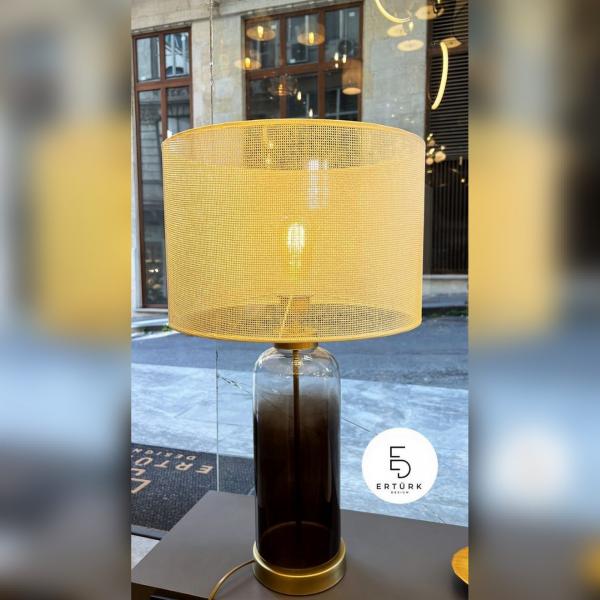 Degrade Camlı Masa Lambası