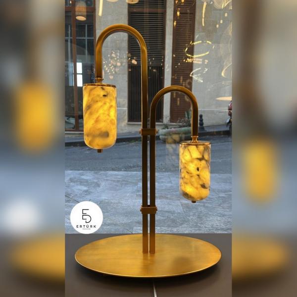 Bardak Mermerli Masa Lambası