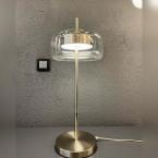 Üfleme Camlı Ledli Masa Lambası