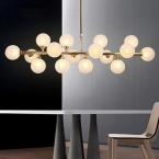 Sıralı Glop Camlı Avize