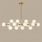 Sıralı Glop Camlı Avize