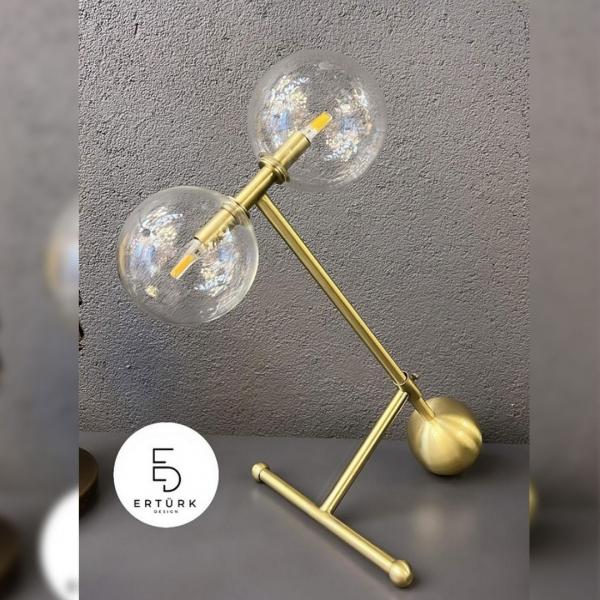 Glop Camlı Masa Lambası